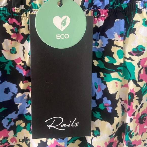 NWT Rails Carmen Multicolor Wildflower Meadow Floral Midi Dress Womens Size Med - Picture 14 of 15